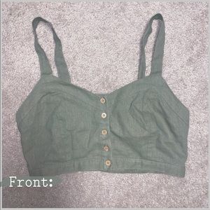 Button Up Crop Top